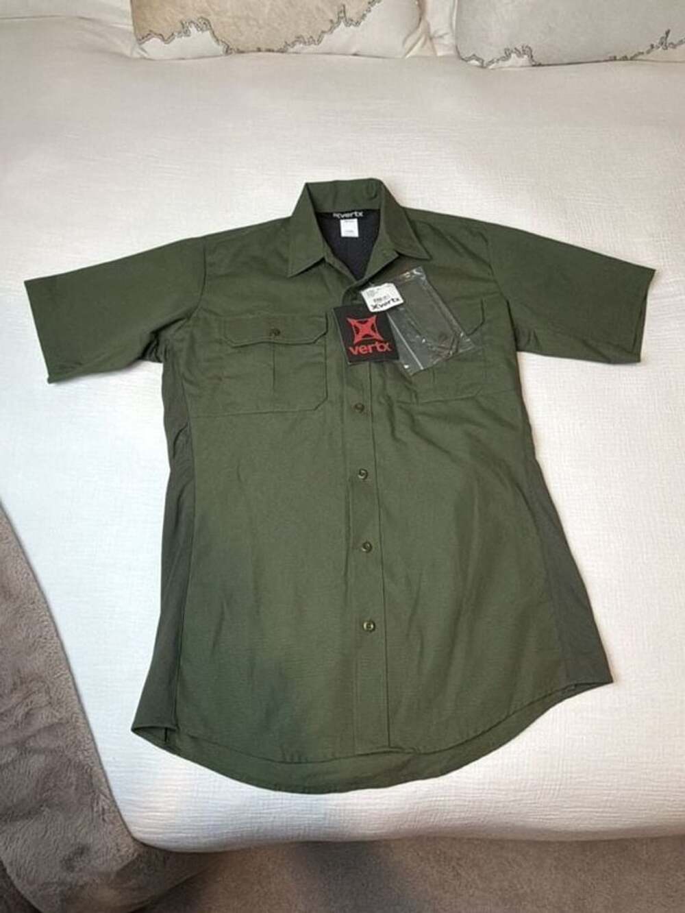Vertx Phantom LT Short Sleeve Shirt Medium OD Green Tactical